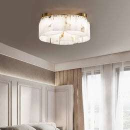 Alabaster Modern Brass Ceiling Lamp — image 2