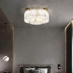 Alabaster Modern Brass Ceiling Lamp — image 4