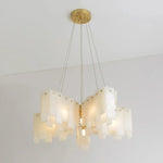 Alabaster Modern Cascade Tiered Chandelier