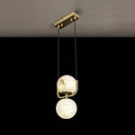 Alabaster Modern Copper Pendant Light — image 10