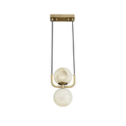 Alabaster Modern Copper Pendant Light — image 14