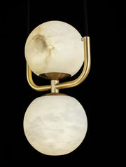 Alabaster Modern Copper Pendant Light — image 11