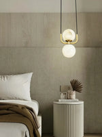 Alabaster Modern Copper Pendant Light — image 6