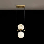 Alabaster Modern Copper Pendant Light — image 9