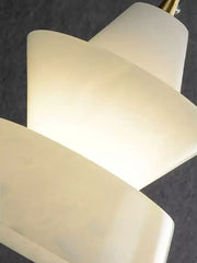 Alabaster Modern Hat Shape Pendant Light — image 17