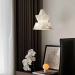 Alabaster Modern Hat Shape Pendant Light — image 5