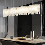 Alabaster Modern Layering Chandelier — image 3