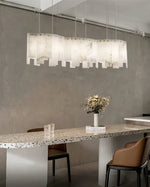 Alabaster Modern Layering Chandelier — image 5