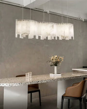 Alabaster Modern Layering Chandelier — image 5