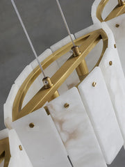 Alabaster Modern Layering Chandelier — image 15