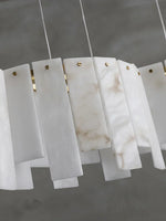 Alabaster Modern Layering Chandelier — image 14
