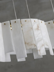 Alabaster Modern Layering Chandelier — image 14