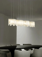Alabaster Modern Layering Chandelier — image 9