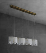 Alabaster Modern Layering Chandelier — image 17
