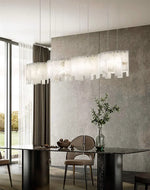 Alabaster Modern Layering Chandelier — image 4