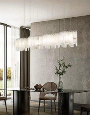 Alabaster Modern Layering Chandelier — image 4