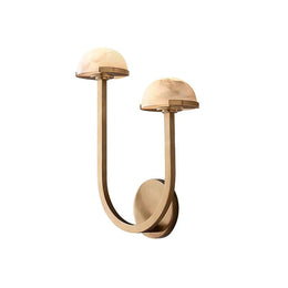 Alabaster Mushroom Wall Lamp