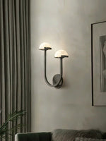 Alabaster Mushroom Wall Lamp