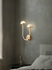 Alabaster Mushroom Wall Lamp