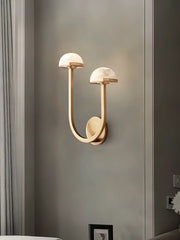 Alabaster Mushroom Wall Lamp