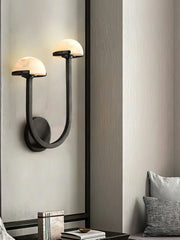 Alabaster Mushroom Wall Lamp