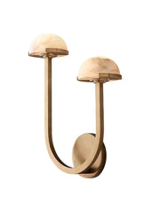 Alabaster Mushroom Wall Lamp