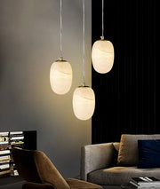 Alabaster Modern Pebble Pendant Lamp — image 6