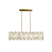 Alabaster Rectangular Linear Chandelier — image 1