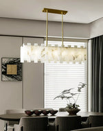 Alabaster Rectangular Linear Chandelier — image 8