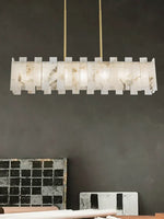 Alabaster Rectangular Linear Chandelier — image 6