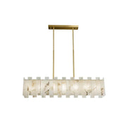 Alabaster Rectangular Linear Chandelier — image 15