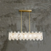 Alabaster Rectangular Linear Chandelier — image 13