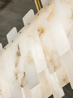 Alabaster Rectangular Linear Chandelier — image 9