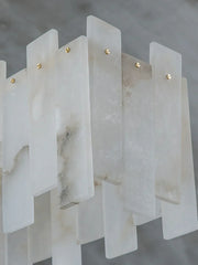 Alabaster Rectangular Linear Chandelier — image 11