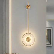 Alabaster Modern Round Strip Wall Lamp — image 2