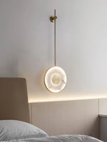 Alabaster Modern Round Strip Wall Lamp — image 7
