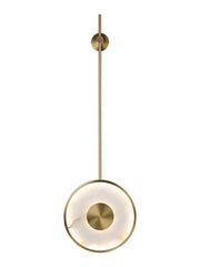 Alabaster Modern Round Strip Wall Lamp — image 17