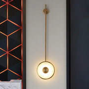 Alabaster Modern Round Strip Wall Lamp — image 3