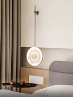 Alabaster Modern Round Strip Wall Lamp — image 5