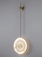 Alabaster Modern Round Strip Wall Lamp — image 14