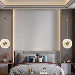Alabaster Modern Round Strip Wall Lamp — image 12