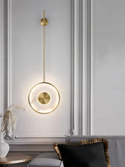 Alabaster Modern Round Strip Wall Lamp — image 6