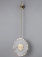 Alabaster Modern Round Strip Wall Lamp — image 15