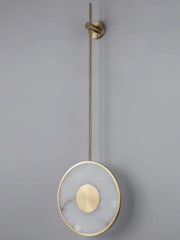 Alabaster Modern Round Strip Wall Lamp — image 15