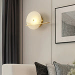 Alabaster Modern Round Wall Sconce — image 3