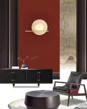 Alabaster Modern Round Wall Sconce — image 11