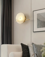 Alabaster Modern Round Wall Sconce — image 8
