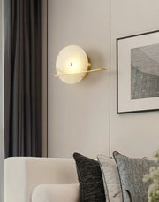 Alabaster Modern Round Wall Sconce — image 8