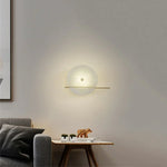 Alabaster Modern Round Wall Sconce — image 6