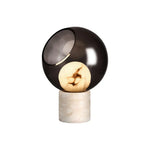 Alabaster Modern Smoked Glass Table Lamp — image 1